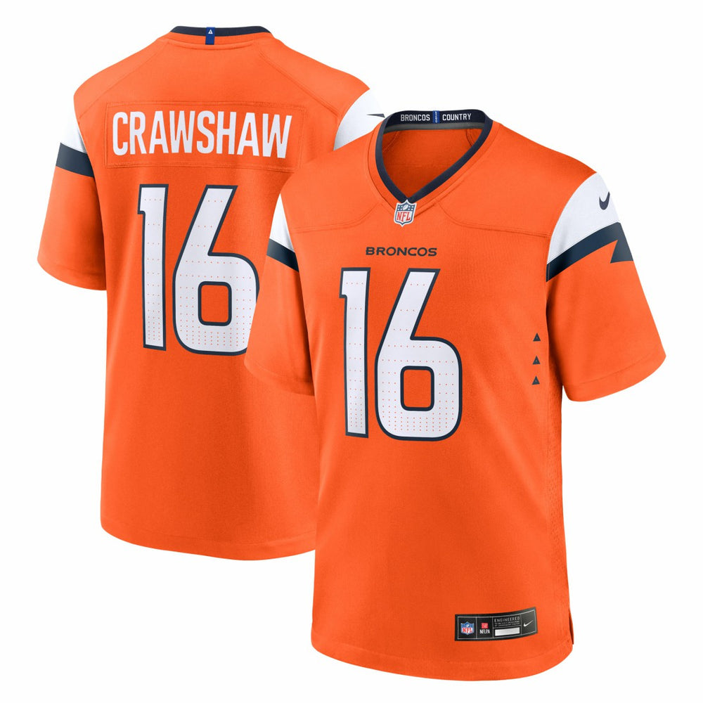 Jeremy Crawshaw Denver Broncos Team Game Jersey - Orange | Nike outlet