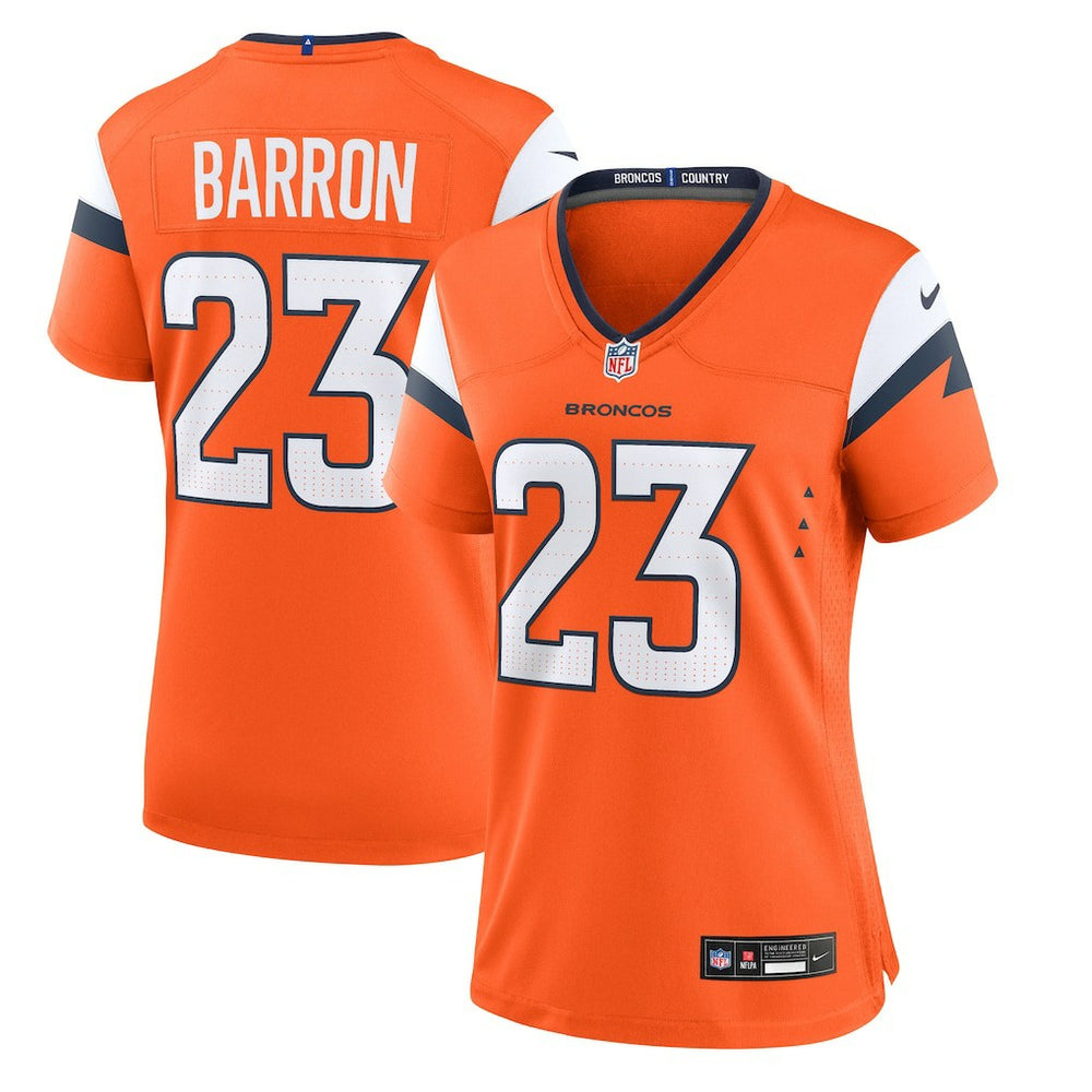 Jahdae Barron Denver Broncos Women's Team Game Jersey - Orange | Nike sale