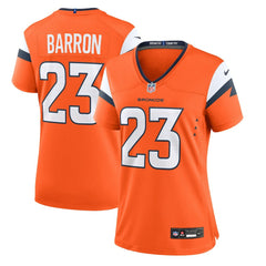 Jahdae Barron Denver Broncos Women's Team Game Jersey - Orange | Nike sale