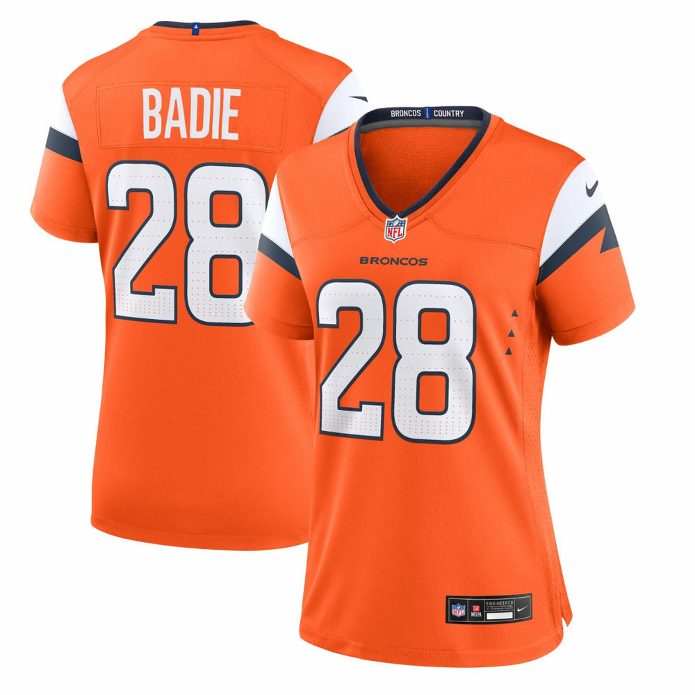 Tyler Badie Denver Broncos Women's Team Game Jersey - Orange | Nike sale