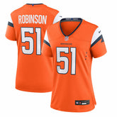 Que Robinson Denver Broncos Women's Team Game Jersey - Orange | Nike on sale