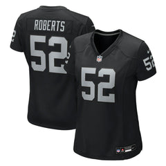 Elandon Roberts Las Vegas Raiders Women's Team Game Jersey - Black | Nike for sale