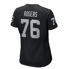 Caleb Rogers Las Vegas Raiders Women's Team Game Jersey - Black | Nike for sale