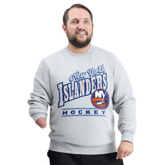 New York Islanders G-III Sports by Carl Banks Adaptive Headliner Fleece Sweatshirt Gray