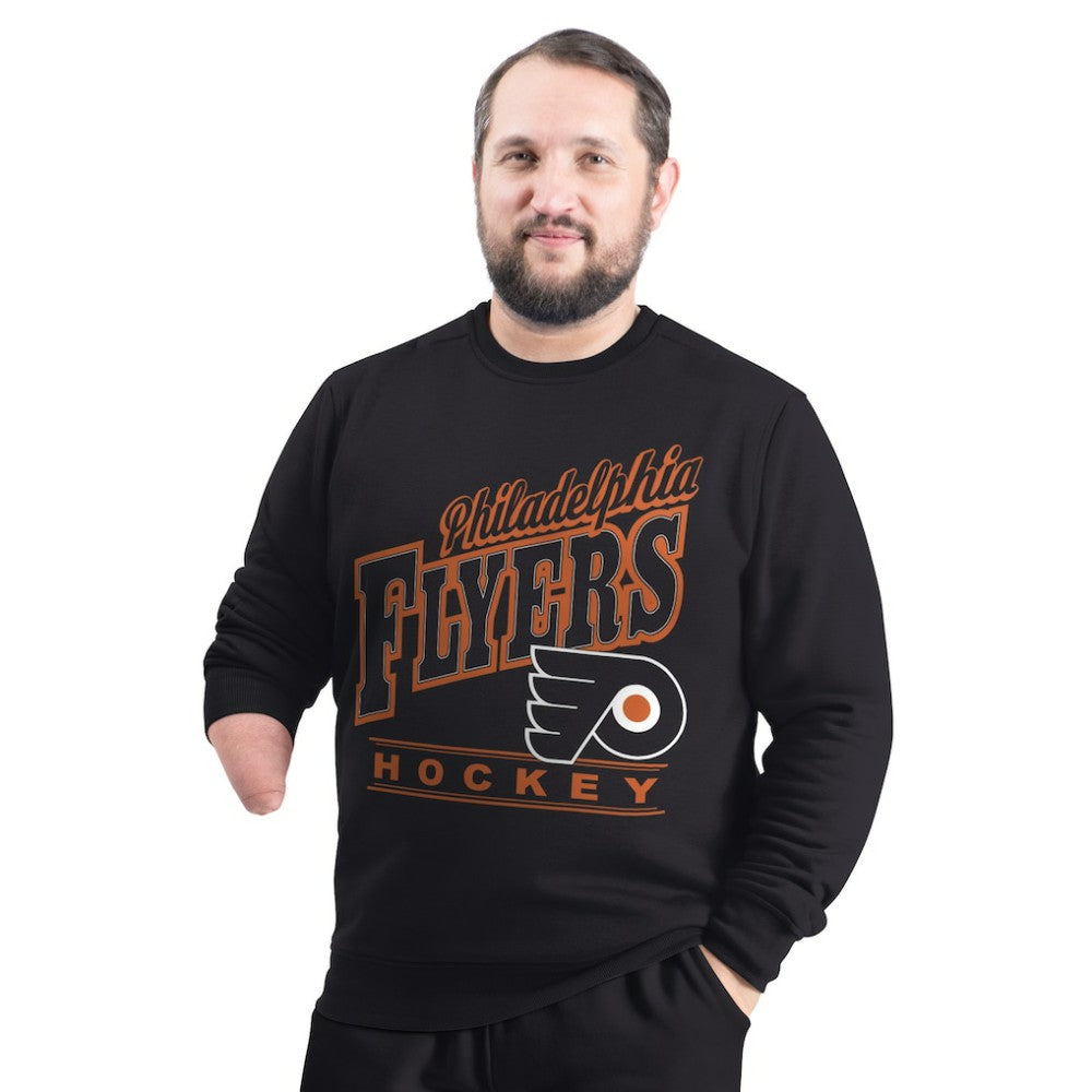 Philadelphia Flyers G-III Sports by Carl Banks Adaptive Headliner Fleece Sweatshirt Black