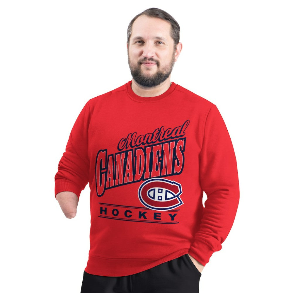 Montreal Canadiens G-III Sports by Carl Banks Adaptive Headliner Fleece Sweatshirt Red