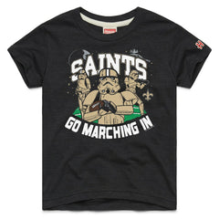 New Orleans Saints Homage Youth Star Wars x NFL Tri-Blend T-Shirt - Black on sale
