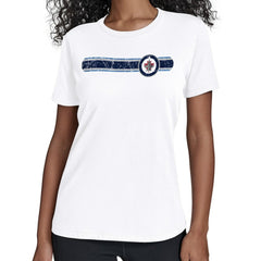 Winnipeg Jets Starter Women's Team Stripe T-Shirt White