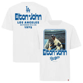 Los Angeles Dodgers x Elton John Sportiqe Unisex Duke Oversized T-Shirt - White
