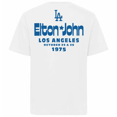 Los Angeles Dodgers x Elton John Sportiqe Unisex Duke Oversized T-Shirt - White