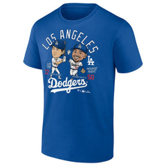 Mookie Betts & Shohei Ohtani Los Angeles Dodgers Player Duo T-Shirt - Royal