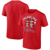 Bryce Harper & Kyle Schwarber Philadelphia Phillies Player Duo T-Shirt - Red