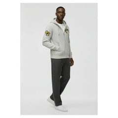 Milwaukee Brewers Champion Reverse Weave Chenille Full-Zip Hoodie - Gray