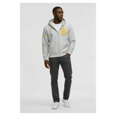 San Diego Padres Champion Reverse Weave Chenille Full-Zip Hoodie - Gray