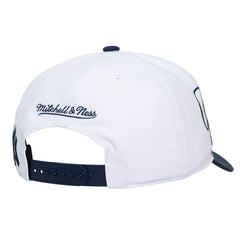 New York Yankees Unisex XL Script Pro Crown Adjustable Hat - White/Navy | Mitchell & Ness