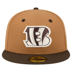 Cincinnati Bengals New Era Two-Tone Walnut 59FIFTY Fitted Hat - Light Brown/Dark Brown outlet