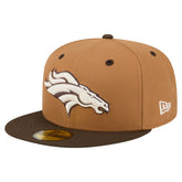 Denver Broncos New Era Two-Tone Walnut 59FIFTY Fitted Hat - Light Brown/Dark Brown cheap