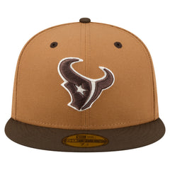 Houston Texans New Era Two-Tone Walnut 59FIFTY Fitted Hat - Light Brown/Dark Brown online