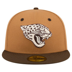 Jacksonville Jaguars New Era Two-Tone Walnut 59FIFTY Fitted Hat - Light Brown/Dark Brown on sale