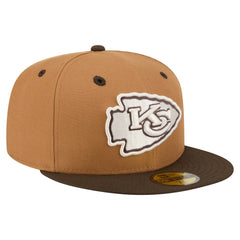 Kansas City Chiefs New Era Two-Tone Walnut 59FIFTY Fitted Hat - Light Brown/Dark Brown online