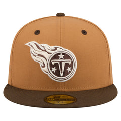 Tennessee Titans New Era Two-Tone Walnut 59FIFTY Fitted Hat - Light Brown/Dark Brown sale