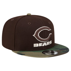 Chicago Bears Adult Burnt Wood Camo 9FIFTY Snapback Hat - Dark Brown online