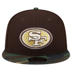 San Francisco 49ers Adult Burnt Wood Camo 9FIFTY Snapback Hat - Dark Brown discount
