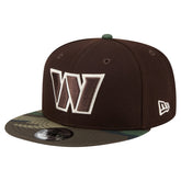 Washington Commanders Adult Burnt Wood Camo 9FIFTY Snapback Hat - Dark Brown for sale