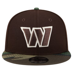 Washington Commanders Adult Burnt Wood Camo 9FIFTY Snapback Hat - Dark Brown for sale