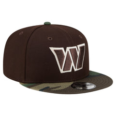 Washington Commanders Adult Burnt Wood Camo 9FIFTY Snapback Hat - Dark Brown for sale
