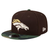 Denver Broncos Adult Burnt Wood Camo 9FIFTY Snapback Hat - Dark Brown cheap