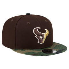 Houston Texans Adult Burnt Wood Camo 9FIFTY Snapback Hat - Dark Brown outlet