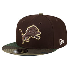 Detroit Lions Adult Burnt Wood Camo 9FIFTY Snapback Hat - Dark Brown cheap