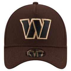 Washington Commanders New Era Burnt Wood A-Frame 9FORTY Adjustable Hat - Dark Brown online