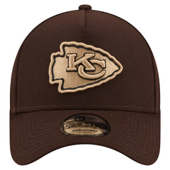 Kansas City Chiefs New Era Burnt Wood A-Frame 9FORTY Adjustable Hat - Dark Brown cheap