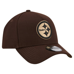 Pittsburgh Steelers New Era Burnt Wood A-Frame 9FORTY Adjustable Hat - Dark Brown outlet