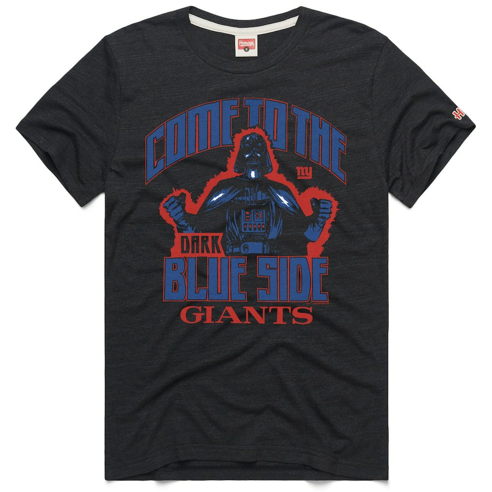 New York Giants Homage Unisex Star Wars x NFL Tri-Blend T-Shirt - Charcoal on sale