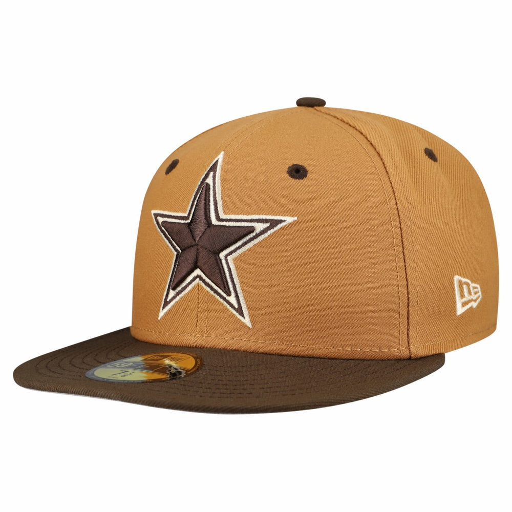 Dallas Cowboys New Era Two-Tone Walnut 59FIFTY Fitted Hat - Light Brown/Dark Brown online