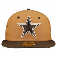Dallas Cowboys New Era Two-Tone Walnut 59FIFTY Fitted Hat - Light Brown/Dark Brown online