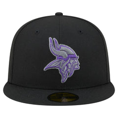 Minnesota Vikings New Era Color Pop 59FIFTY Fitted Hat - Black online