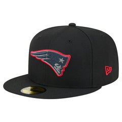 New England Patriots New Era Color Pop 59FIFTY Fitted Hat - Black on sale