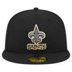 New Orleans Saints New Era Color Pop 59FIFTY Fitted Hat - Black cheap