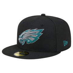 Philadelphia Eagles New Era Color Pop 59FIFTY Fitted Hat - Black on sale