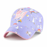 Miami Marlins Girls Youth Unicorn Clean Up Adjustable Hat - Lavender | 47 brand