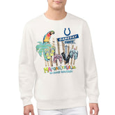 Indianapolis Colts Margaritaville Gameday Party Fleece Sweatshirt - Cream on sale