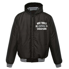 San Antonio Spurs JH Design 2014 NBA Finals Fleece Full-Zip Varsity Jacket - Black for sale