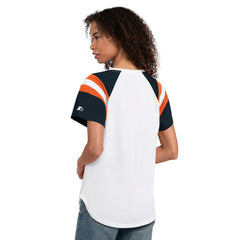 Chicago Bears Starter Women's Game On Raglan Notch Neck T-Shirt - White outlet