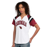 Arizona Cardinals Starter Women's Game On Notch Neck T-Shirt - White for sale