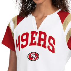 San Francisco 49ers Starter Women's Game On Notch Neck T-Shirt - White sale