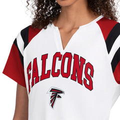 Atlanta Falcons Starter Women's Game On Notch Neck T-Shirt - White sale